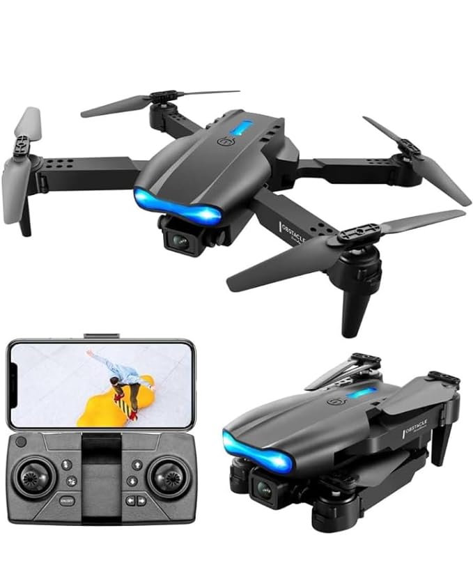 🚁 E99 Foldable Drone with Camera – 720p HD, 360° Flips & LED Lights 🌟