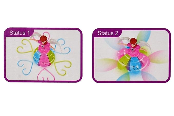 ✨ Dancing Angel Princess Doll with 3D Lights & Music