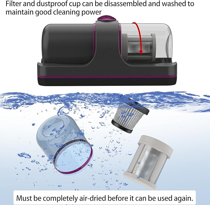 🔥 Smart & Heavy Duty Dust & Mite Vacuum Cleaner – Powerful Handheld Cleaning