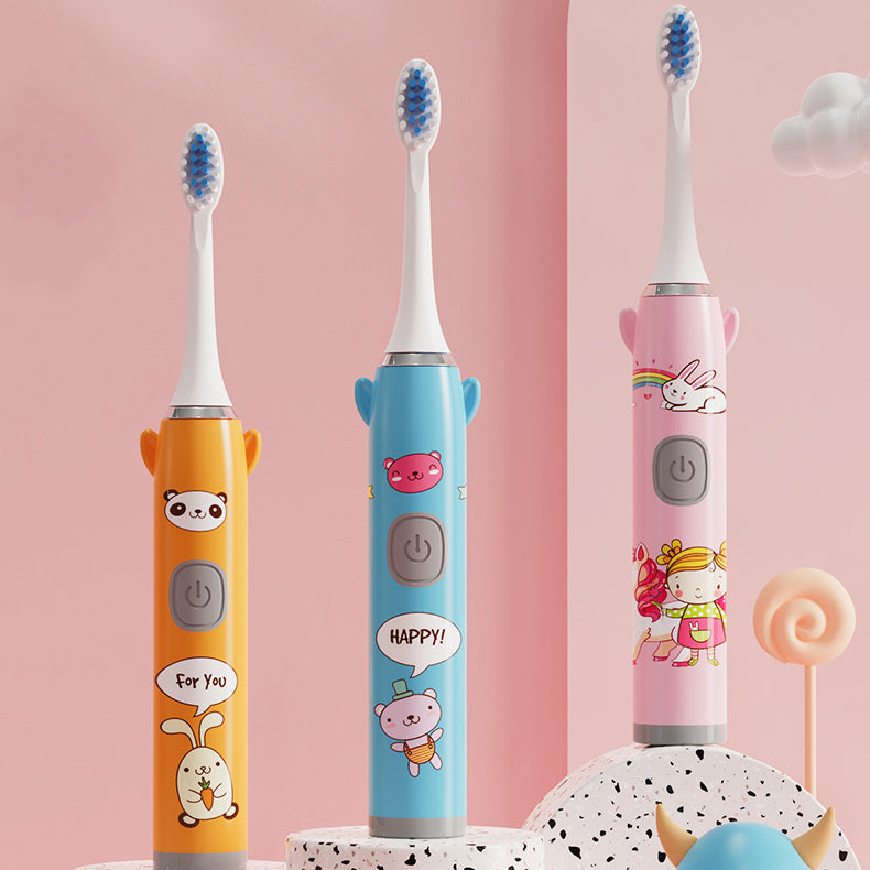 🦷 Children’s Cartoon Electric Toothbrush 🐼🦄 Fun & Gentle Brushing